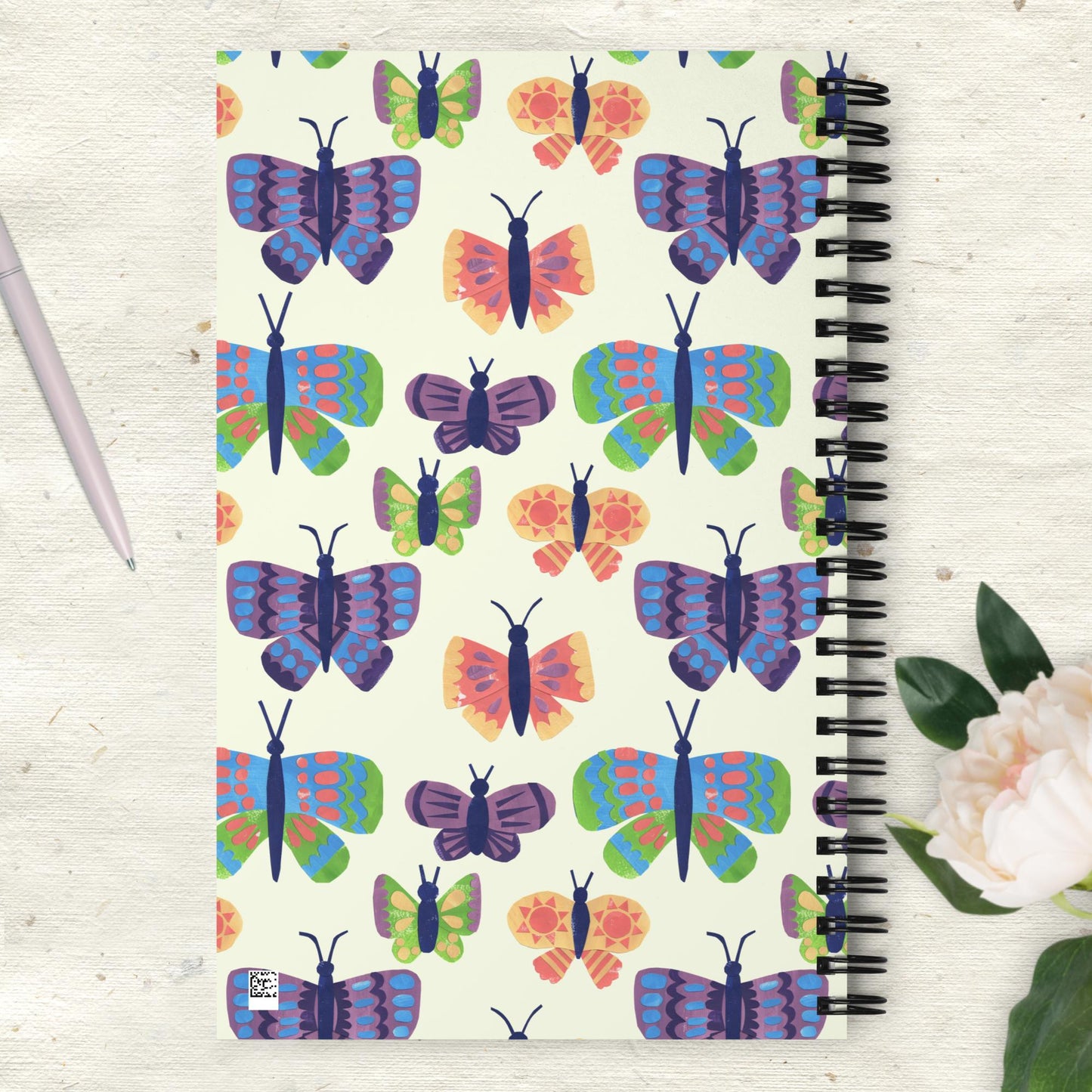 Bright Butterflies Spiral notebook - Dotted