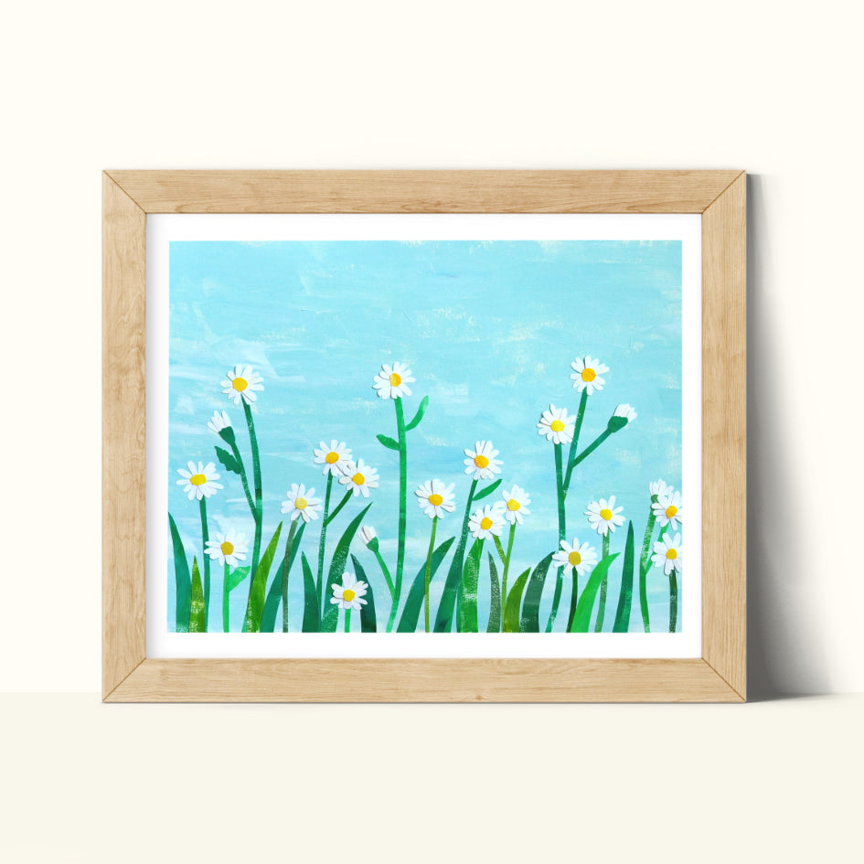 Blue Daisy Field - 8x10 Print