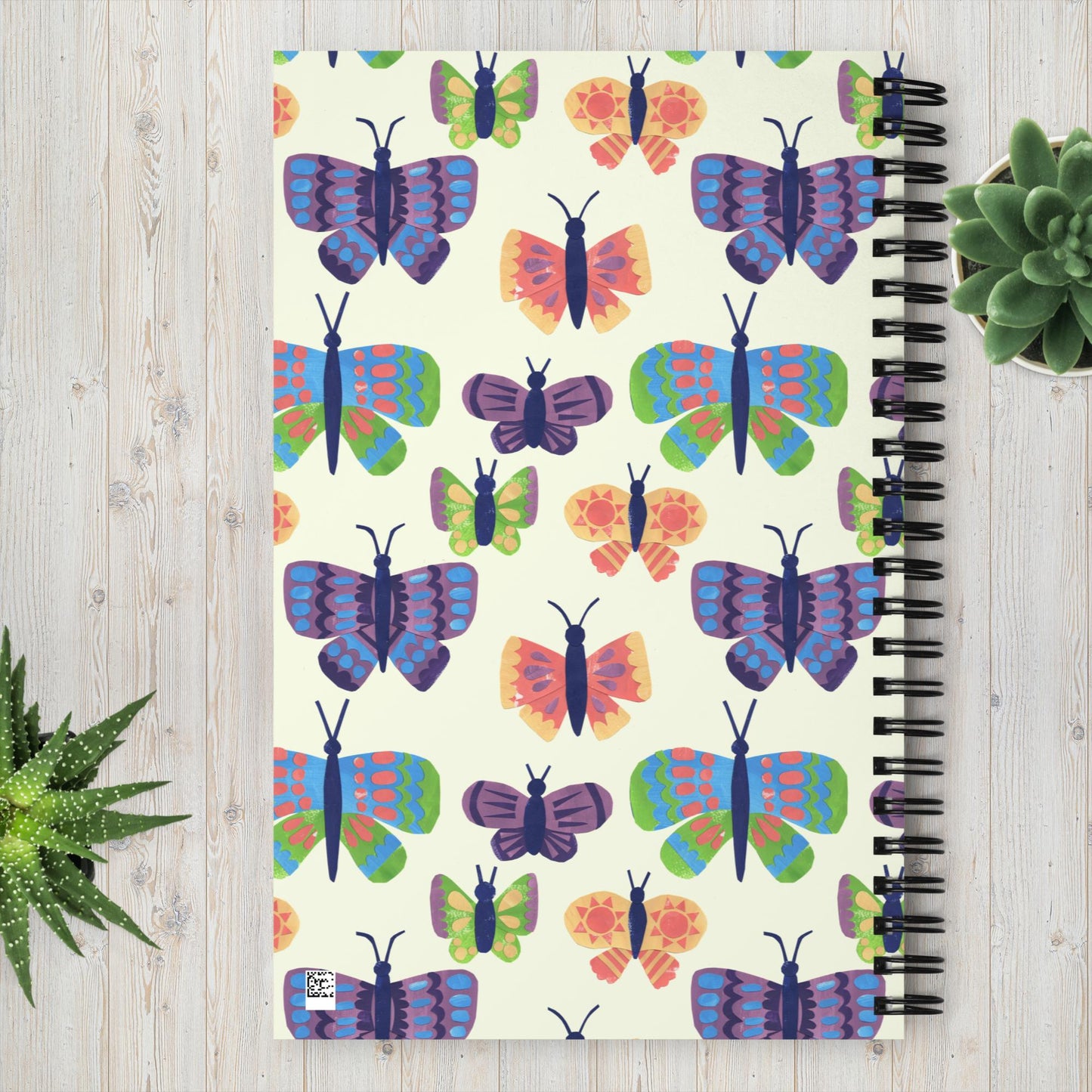 Colorful Butterflies Spiral notebook